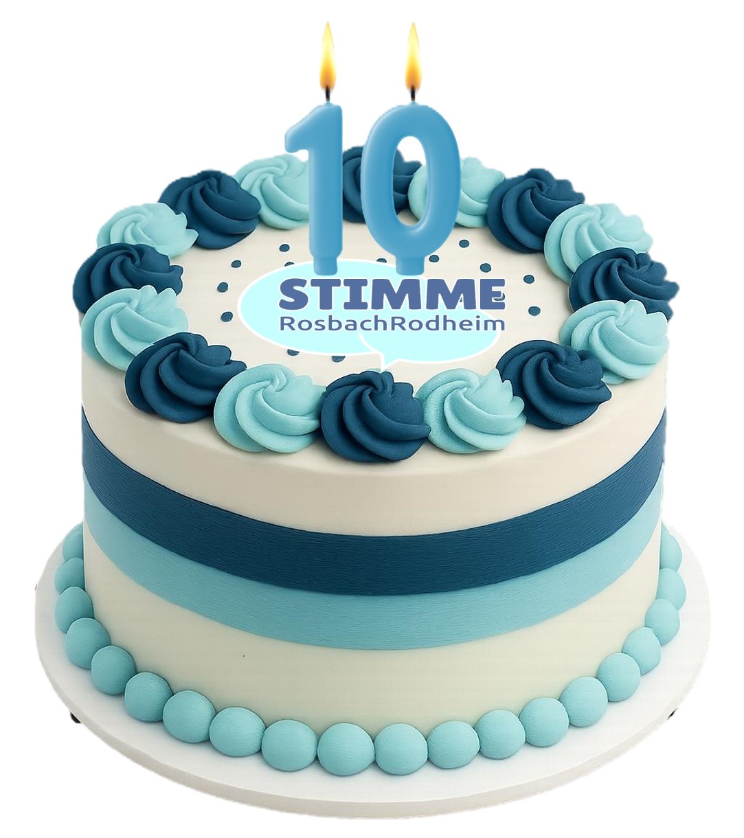 STIMME Torte mit Kerzen